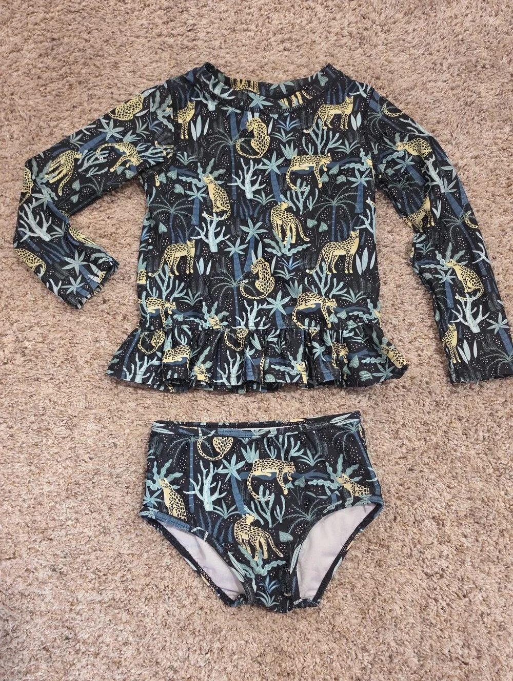 HUGE Lot Girls Ruffle Butts Swim Tops Bottoms Rash Guard Size 5